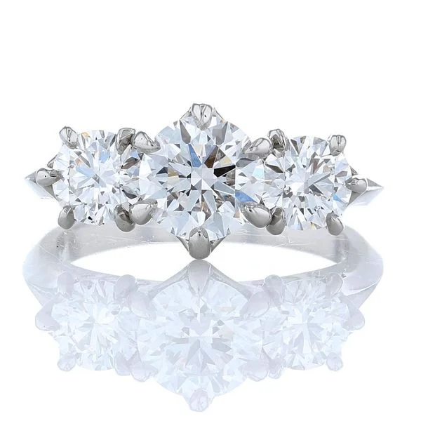 ladies rings pandora-Three Stone Split Shank Ring