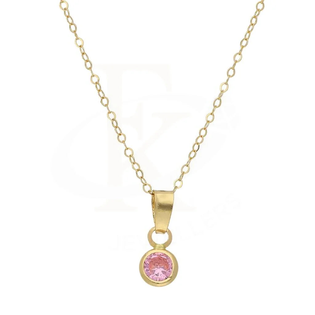 Ladies necklaces celtic shine -Gold Necklace (Chain with Solitaire Pendant) 18KT - FKJNKL18K2854