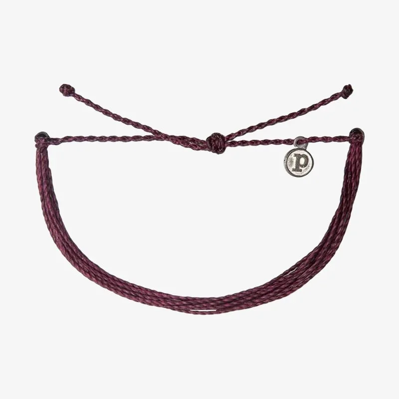 Ladies bracelets buy radiance -PuraVida Bright Solid Bracelet, Burgundy