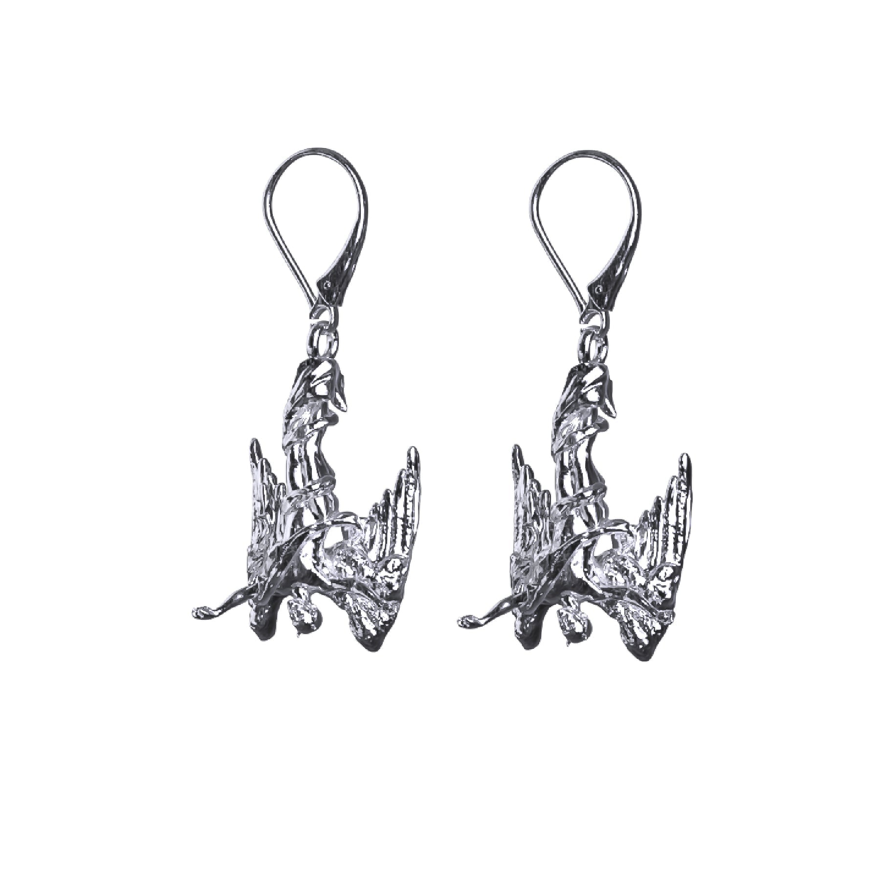 ladies earrings presentation-FALLEN ANGEL EARRING