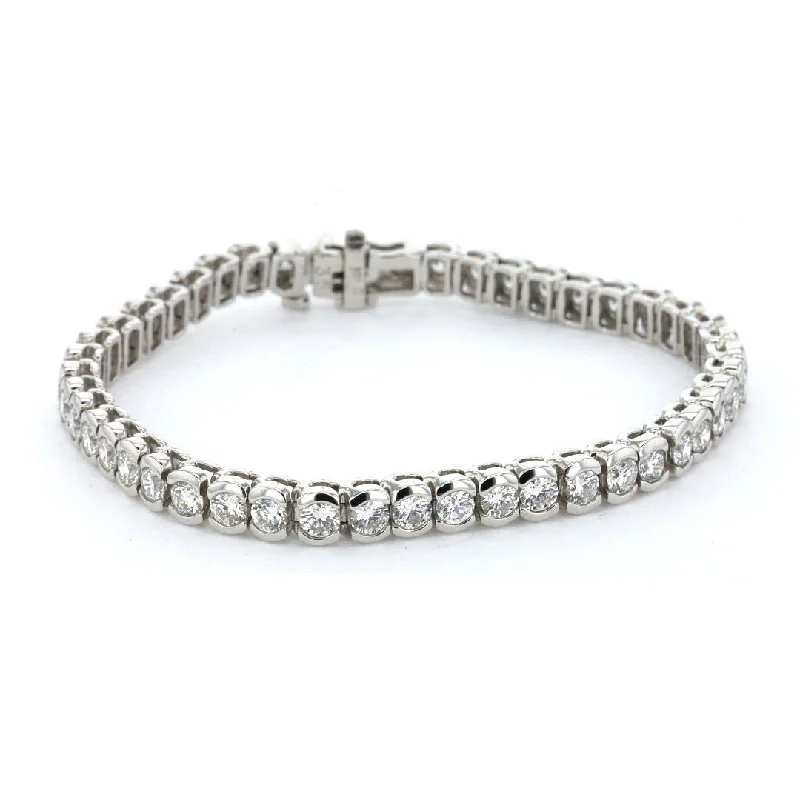 Ladies bracelets pre wed glow -7.11 ctw Diamond Tennis Bracelet