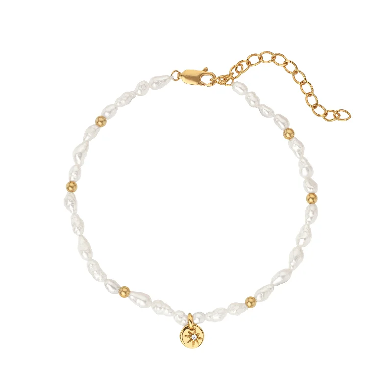 Ladies bracelets best glow -Hot Diamonds Gold Vermeil Mother of Pearl Bracelet