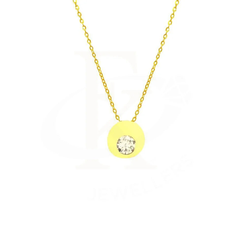 Ladies necklaces flare charm -Gold Necklace 18KT - FKJNKL1737