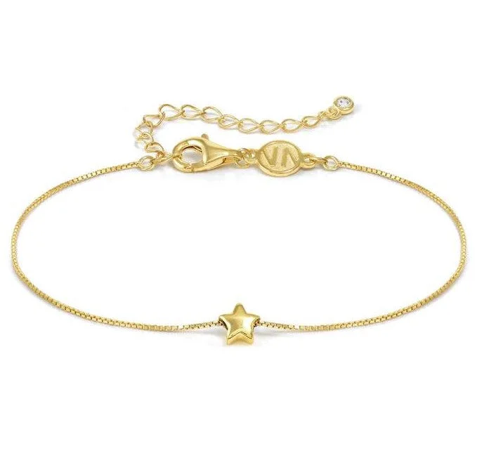 Ladies bracelets pure glow -Nomination Gold Vermeil Cubic Zirconia Star Bracelet