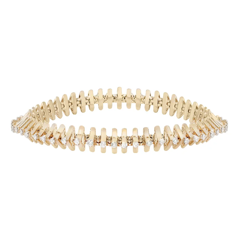 Ladies bracelets always glow -Tricone Tennis Bracelet