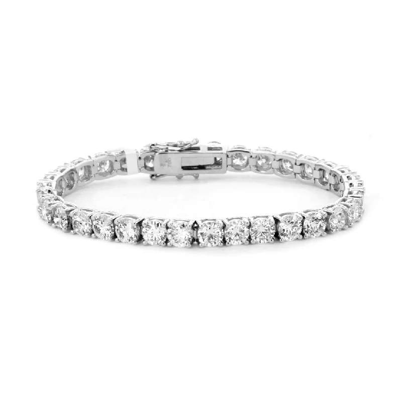 Ladies bracelets single gem radiance -17.02 ctw Diamond Tennis Bracelet