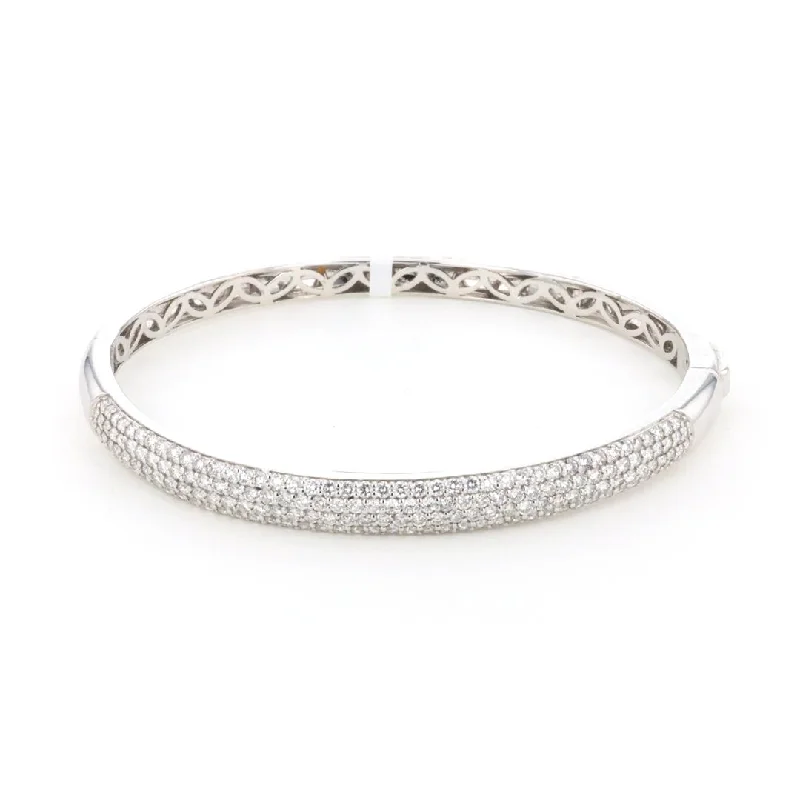 Ladies bracelets time shine -2.26 ctw Diamond Bangle Bracelet