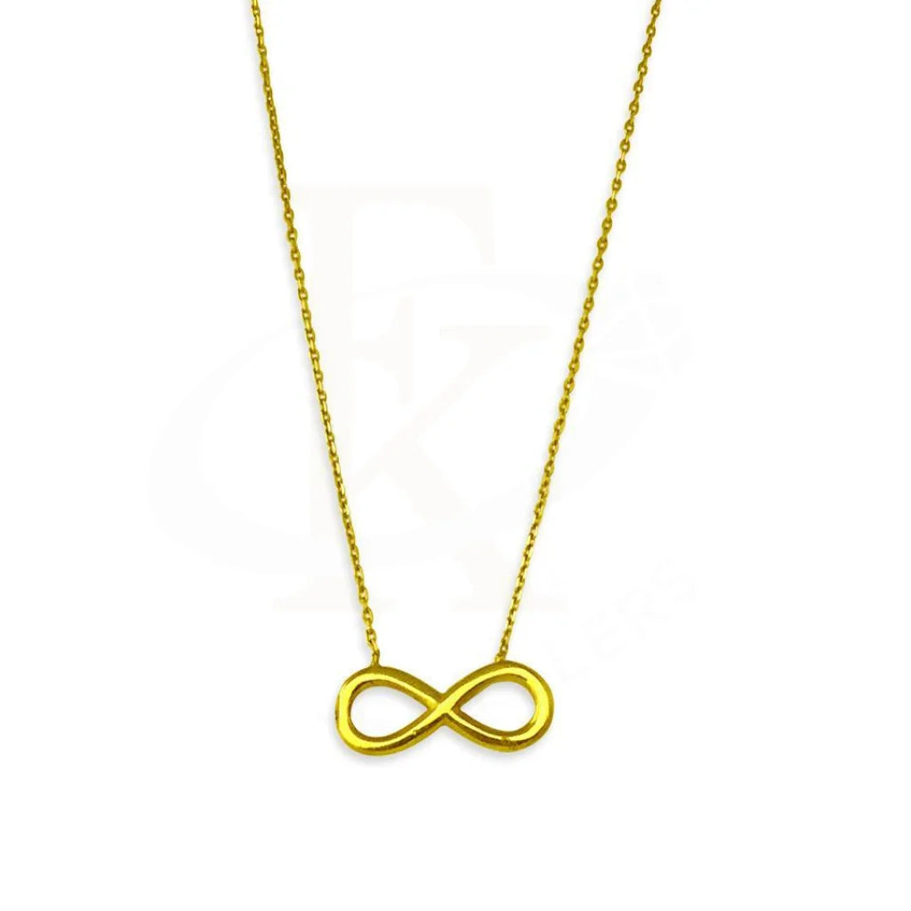 Ladies necklaces tide charm -Gold Necklace (Chain with Infinity Pendant) 18KT - FKJNKL1491