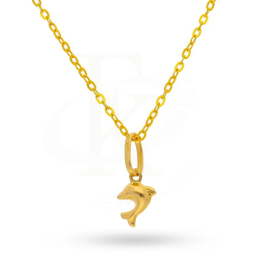 Ladies necklaces new glow chain -Gold Necklace (Chain with Pendant) 18KT - FKJNKL1169