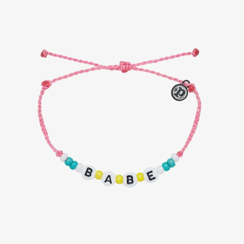 Ladies bracelets magic radiance -Babe Alphabet Bead Bracelet