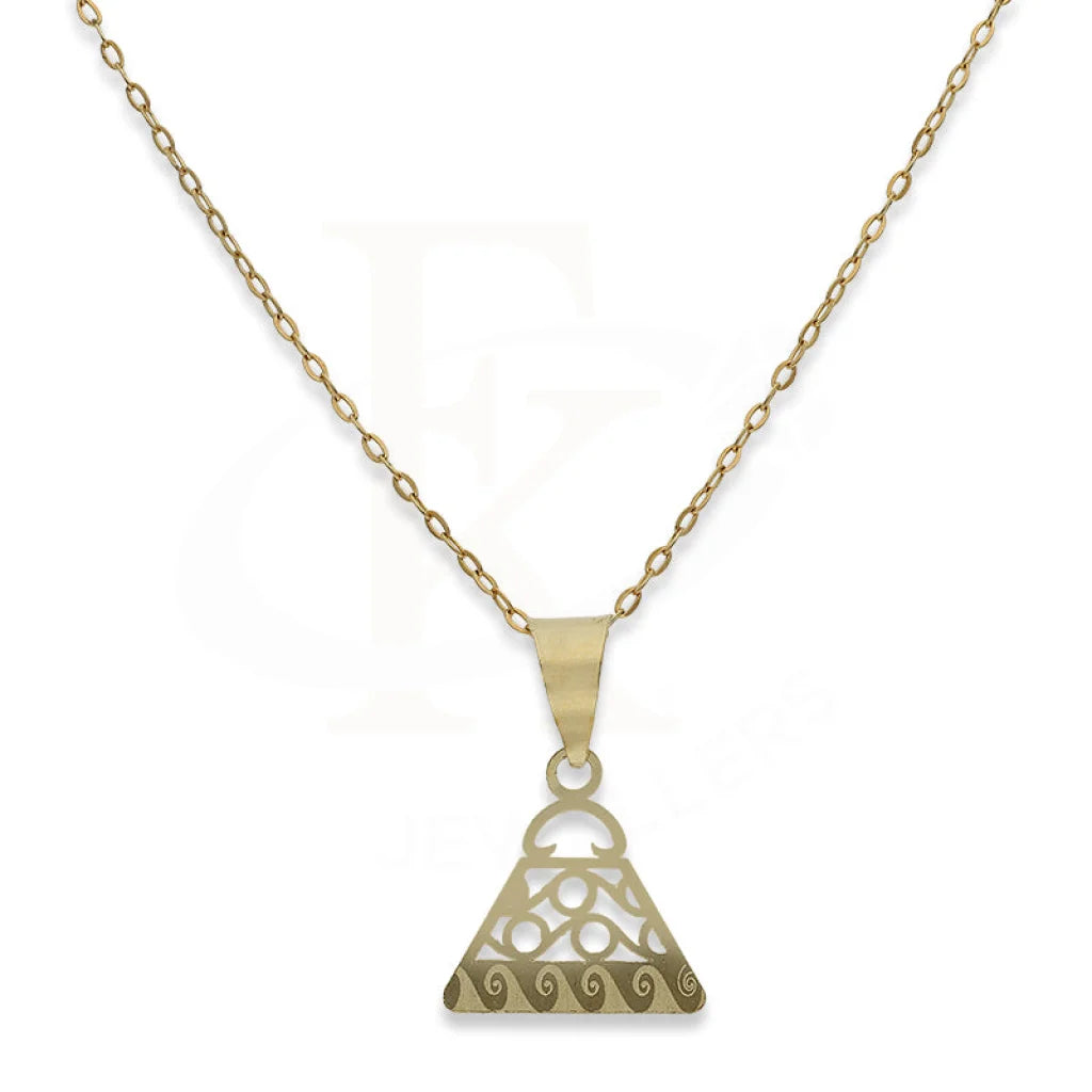 Ladies necklaces star glow -Gold Necklace (Chain with Purse Pendant) 18KT - FKJNKL18K2327