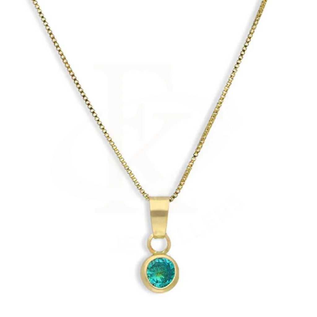 Ladies necklaces dear charm -Gold Necklace (Chain with Solitaire Pendant) 18KT - FKJNKL18K2850