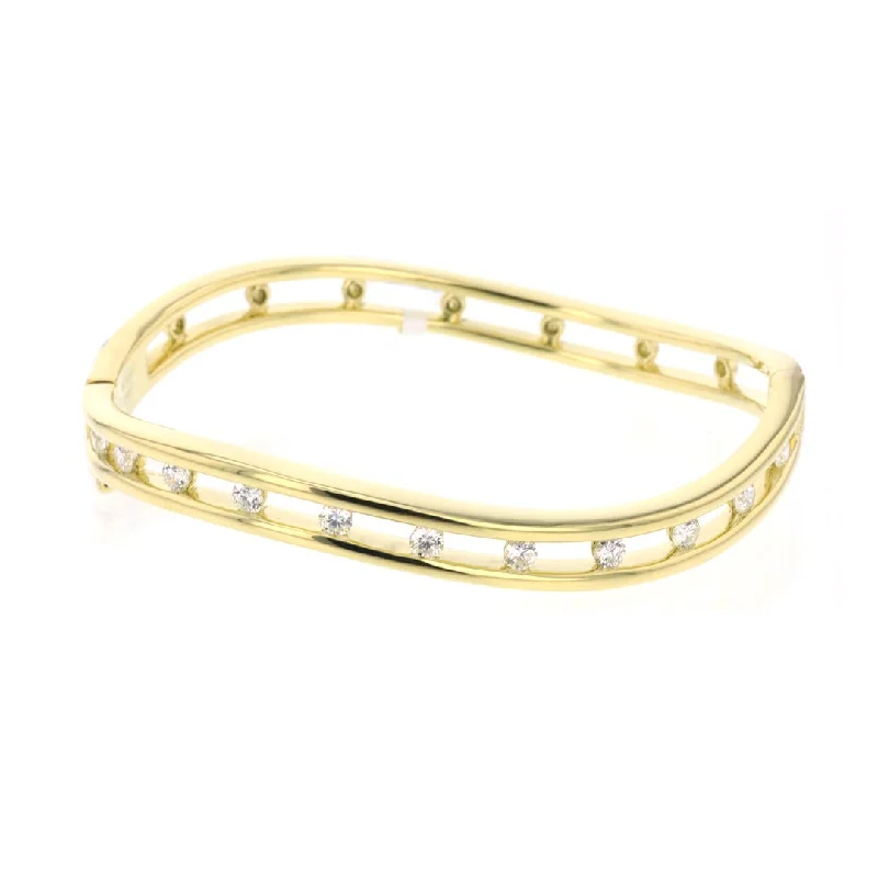 Ladies bracelets petal radiance -0.98 ctw Diamond Bangle Bracelet