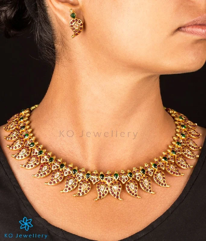 Ladies necklaces dust shine -The Aamra Silver Mangamalai Necklace