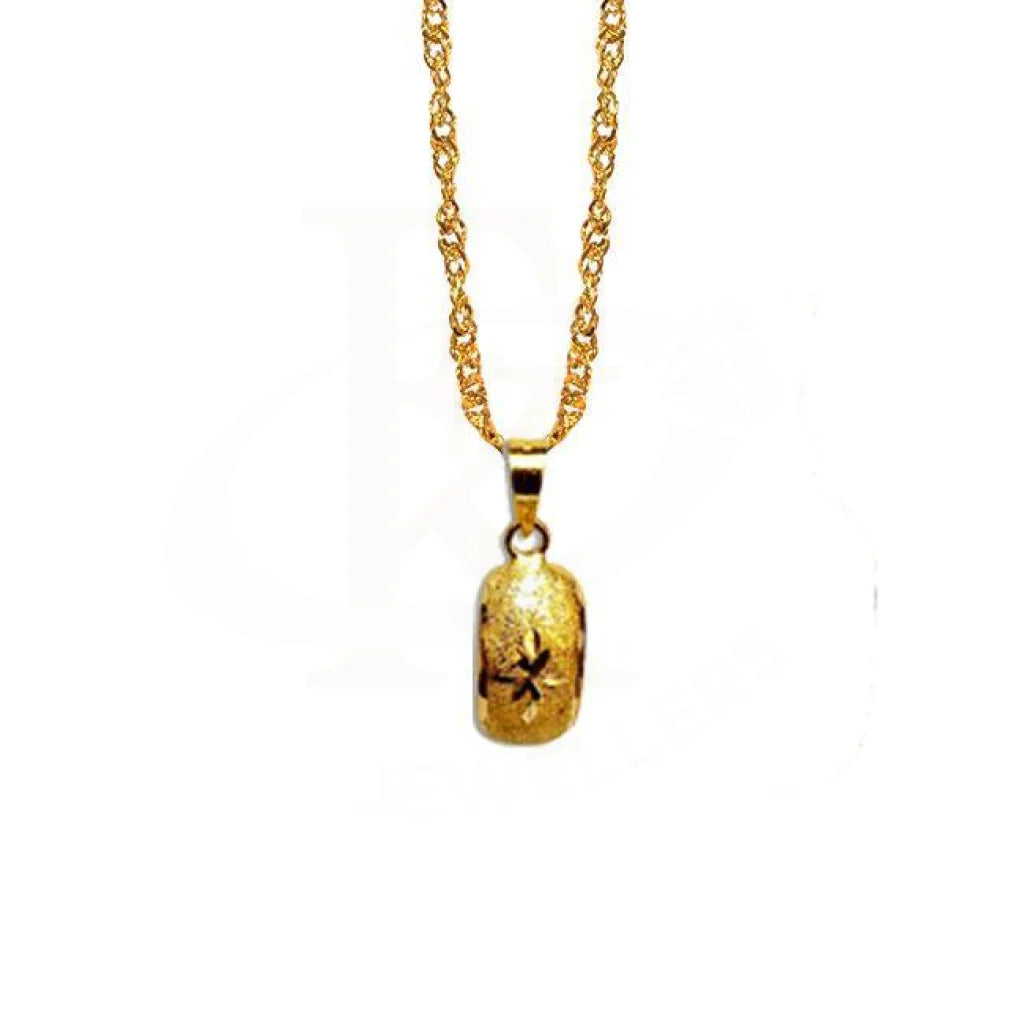 Ladies necklaces bunch glow -Gold Necklace (Chain with Pendant) 18KT - FKJNKL1202