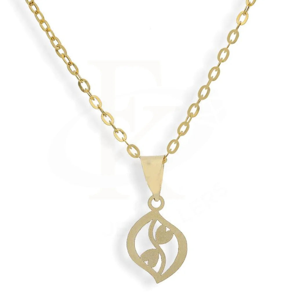 Ladies necklaces agate gleam -Gold Necklace (Chain with Pendant) 18KT - FKJNKL18K2083