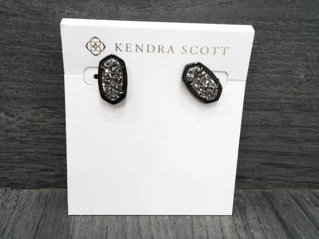 ladies earrings daily-ELLIE EARRING GUNMETAL PLATINU