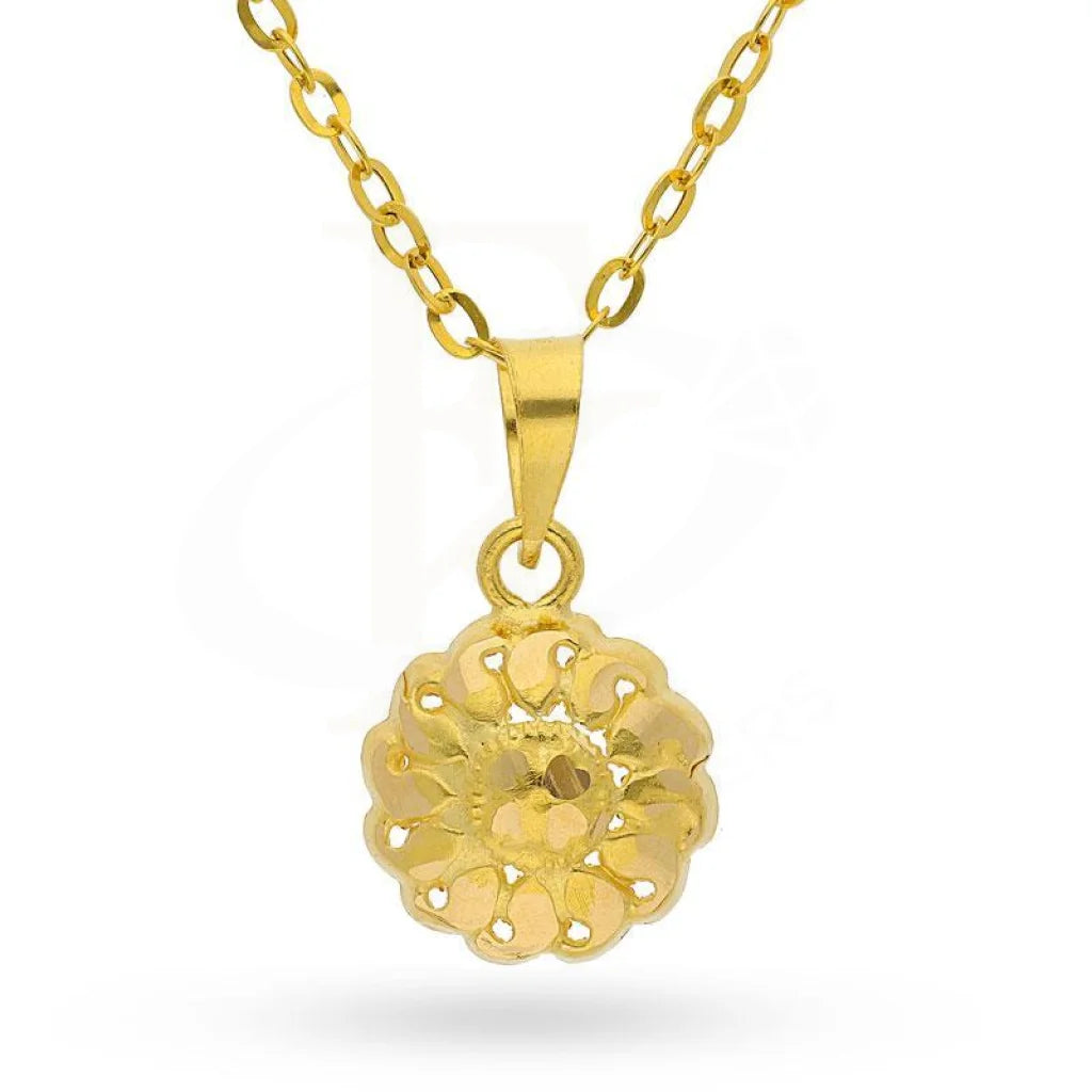 Ladies necklaces topaz glow chain -Gold Necklace (Chain with Pendant) 18KT - FKJNKL18K2807