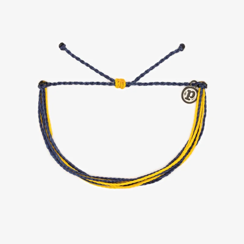 Ladies bracelets meow shine -Navy & Yellow Bracelet