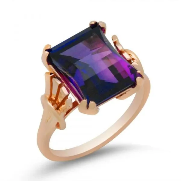 ladies rings travel friendly-Floating amethyst fashion ring