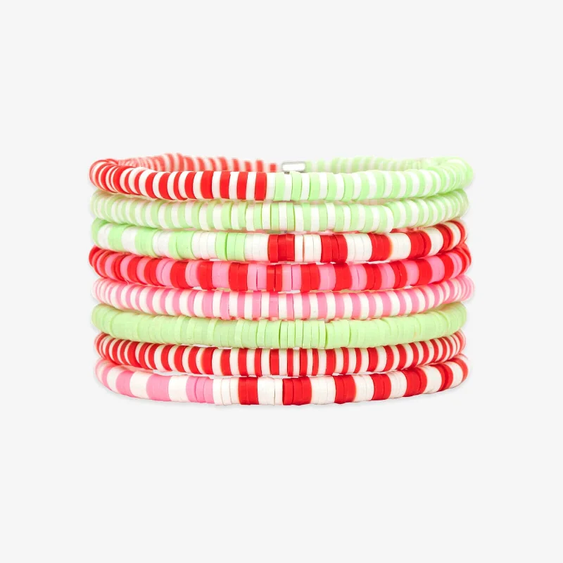 Ladies bracelets past shine band -Holidaze Stretch Bracelet Set of 8