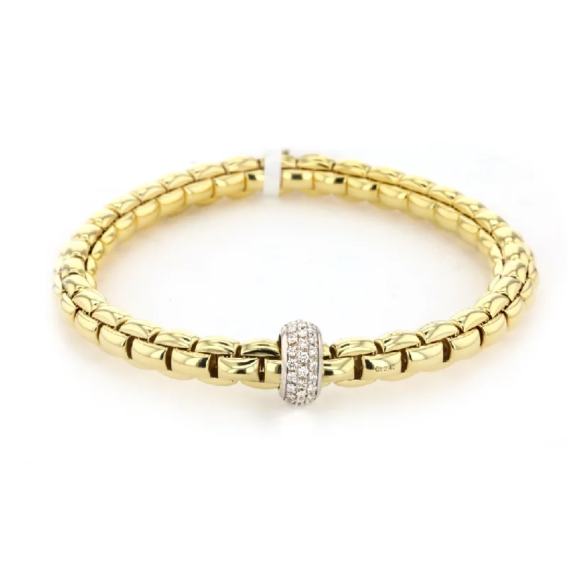 Ladies bracelets woof charm -0.40 ctw Diamond Stretch Bracelet