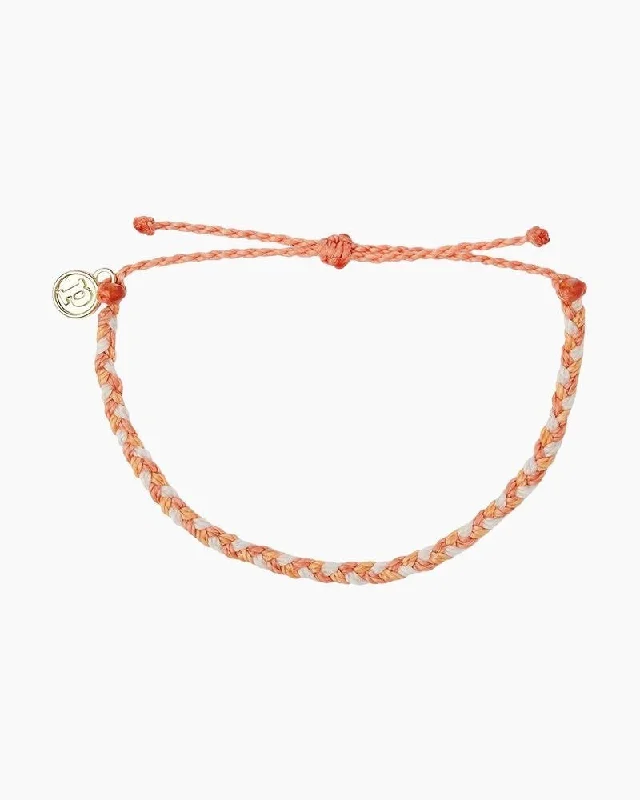 Ladies bracelets surf glow -PuraVida,  Mini Braided Multi Bracelet, Warm Shores