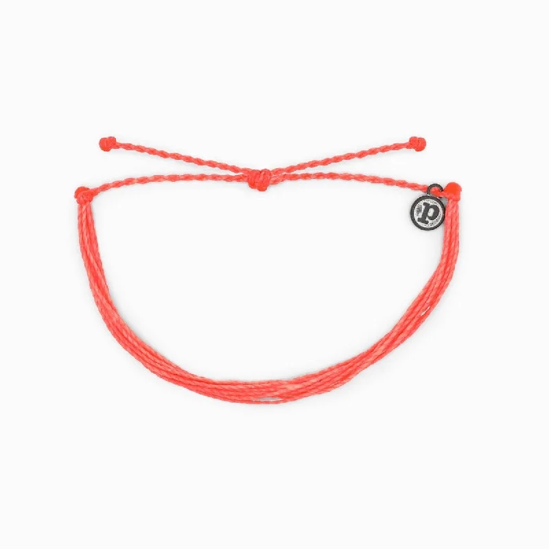 Ladies bracelets dip charm -PuraVida Bright Solid Bracelet, Strawberry